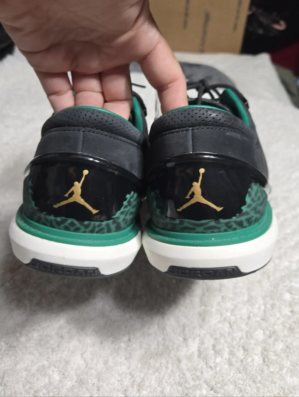 Nike Air Jordan ADG 4 x Eastside Golf Shoes Green Black FJ0850-001 Men's Sz 13